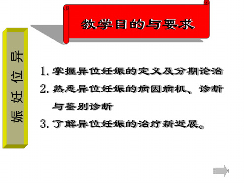 中医妇科异位妊娠课件