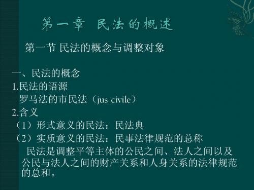 民法总论(1)