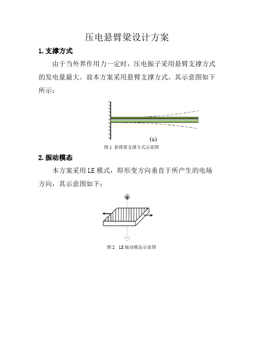 压电悬臂梁设计方案