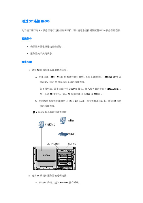 SUN服务器XSCF控制卡操作命令