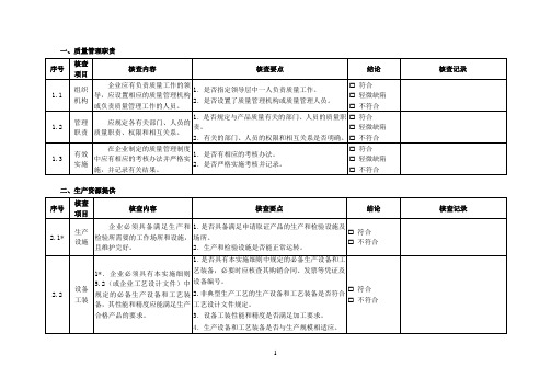 危险化学品产品生产许可证实施细则(有机产品II类部分)