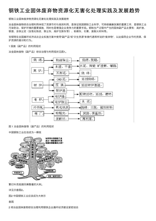 钢铁工业固体废弃物资源化无害化处理实践及发展趋势