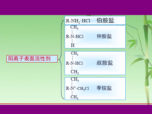 阳离子表面活性剂的合成(共33张PPT)