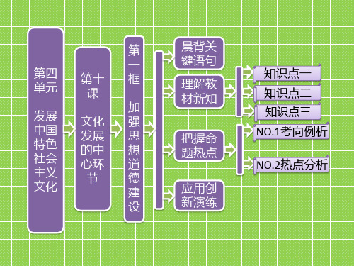 2013学年高二政治必修3课件(教师用书)4.10.1加强思想道德建设