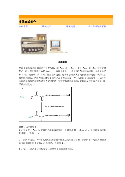 多肽合成简介