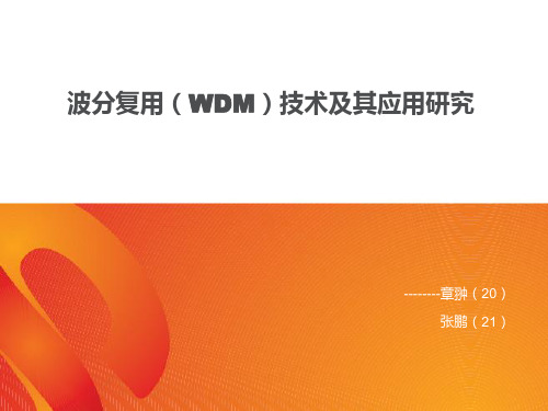 波分复用(WDM)技术及其应用研究