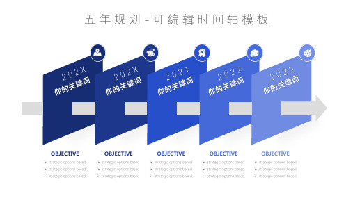 年度规划时间线五年计划图表PPT