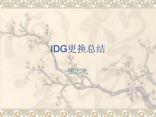 IDG及封严拆装