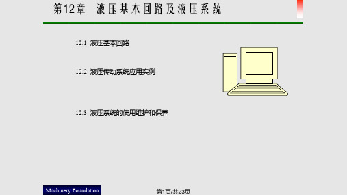 第二篇液压基本回路及液压系统PPT课件