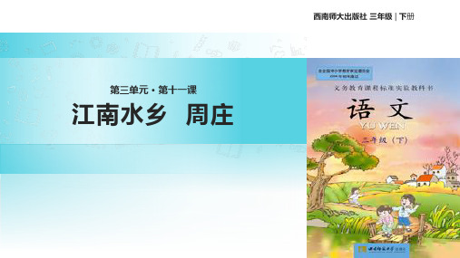 西师大版二年级下册语文《11江南水乡周庄》课件