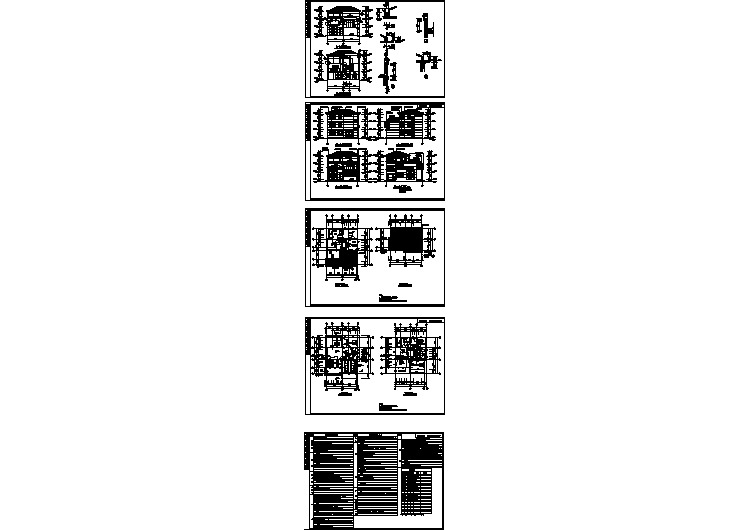 某地区某别墅建筑全CAD施工图纸