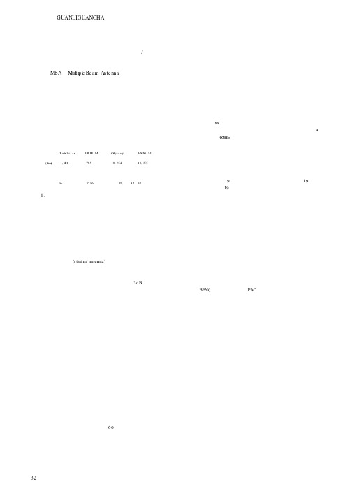卫星通信多波束天线分析