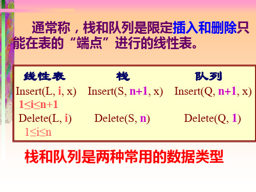 C语言程序设计 第三章 栈和队列