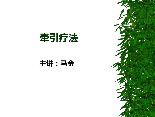 颈椎腰椎肢体牵引疗法(详细版)