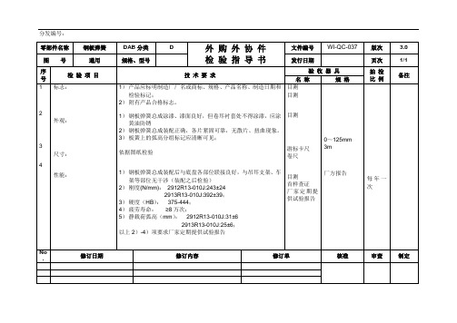 钢板弹簧检验指导书