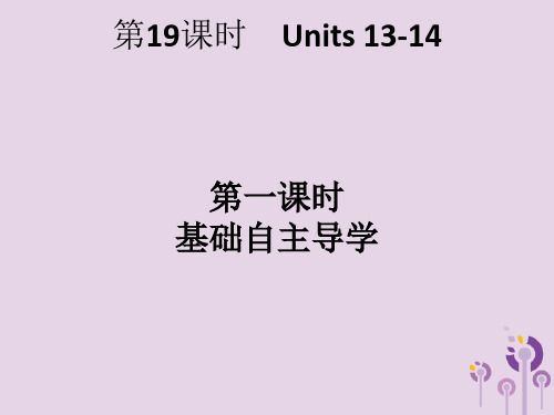 2019年中考英语总复习优化设计第一部分教材知识梳理第19课时Units13_14课件1