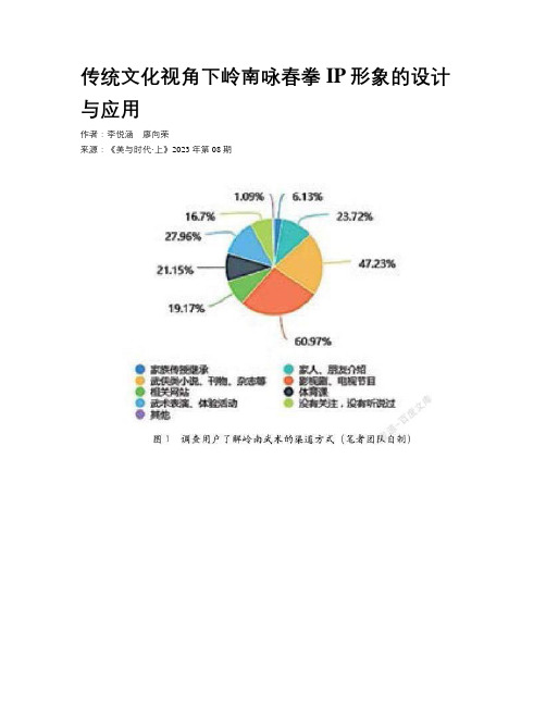 传统文化视角下岭南咏春拳IP形象的设计与应用