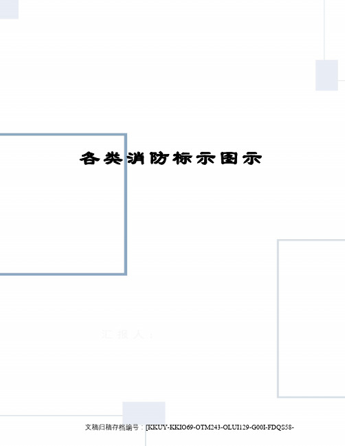 各类消防标示图示(终审稿)