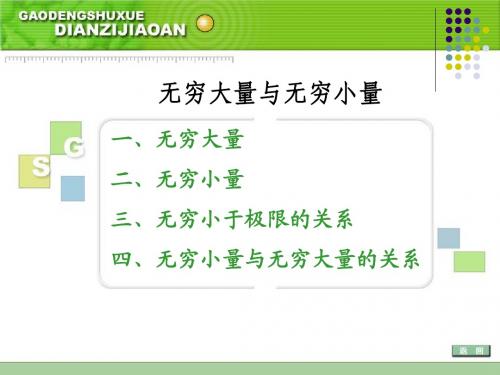1-3'' 无穷大量与无穷小量