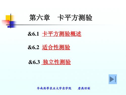 第6章卡平方测验