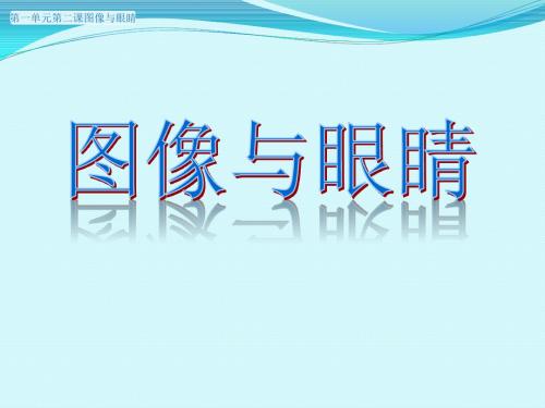 第一单元第二课《图像与眼睛》一课时.ppt2012上学期已改