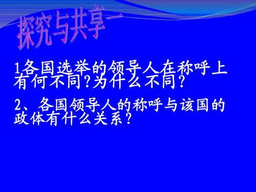 现代国家的管理形式