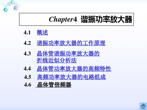 严国萍版通信电子线路第四章高频功率放大器.