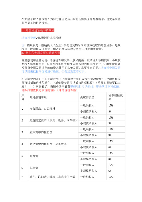 营改增后,中建三局职工是这样报销的