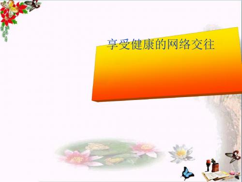 网络交往新空间ppt优秀课件61