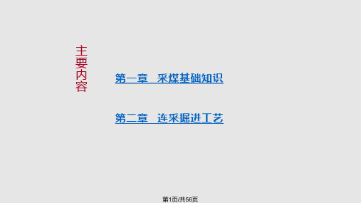 连采采煤工艺PPT课件