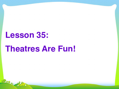 【最新】冀教版九年级英语Unit6 lesson 35优质课课件.ppt