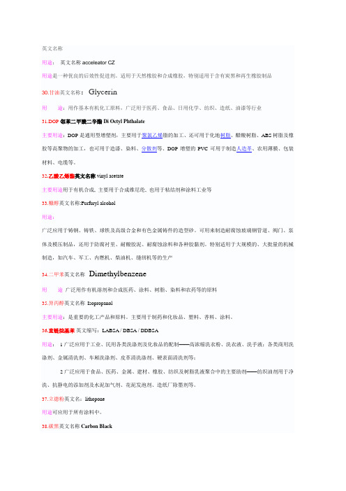 产品名称及术语