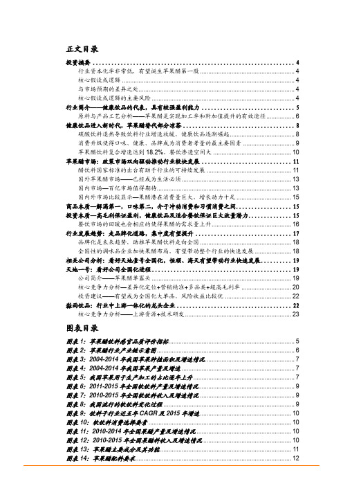 2018年苹果醋行业分析报告