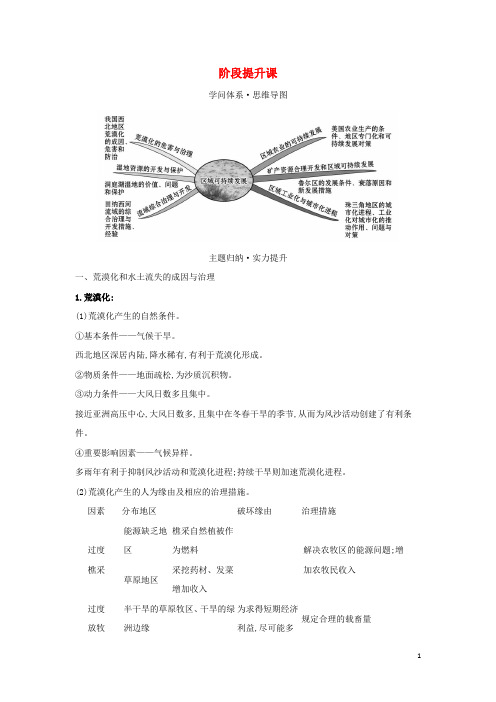 2024_2025学年高中地理第二章区域可持续发展阶段提升课学案湘教版必修3