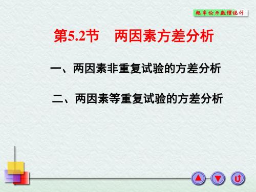 二两因素等重复试验方差分析-精品文档