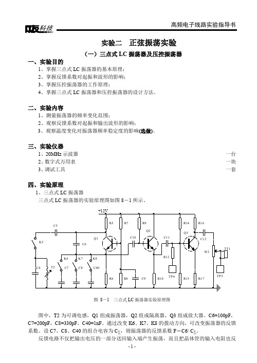 实验正弦振荡实验