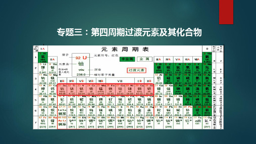 高中化学精品课件：第四周期过渡元素及其化合物