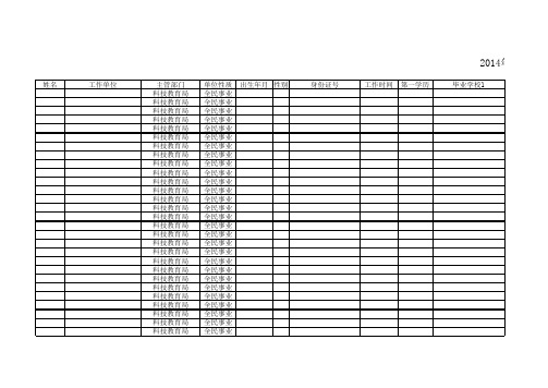 专业技术职务任职资格审核备案表