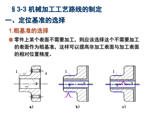 3-3机械加工工艺路线的制定