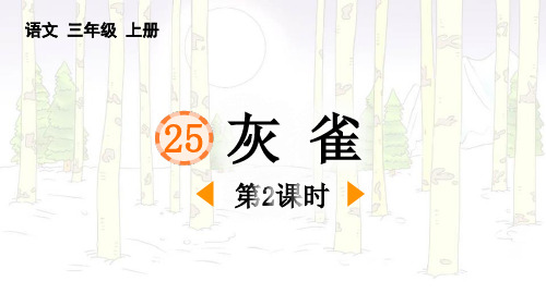 最新统编人教版语文三年级上册《灰雀(第2课时)》精品教学课件