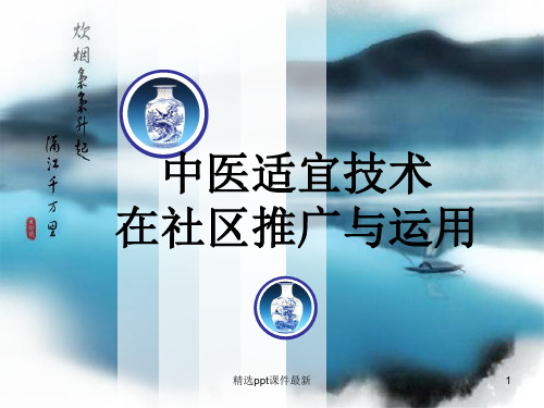 中医适宜技术在社区推广与运用ppt课件