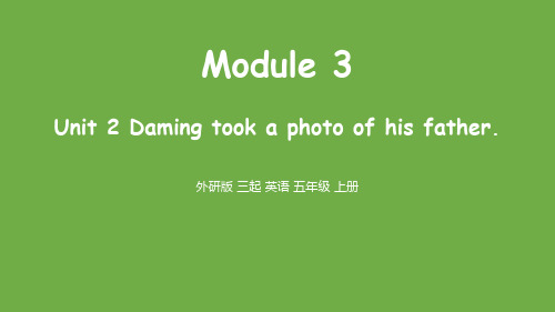 《Daming took a photo of his father》PPT精品课件