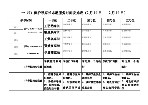 1.9家长护导时间安排表