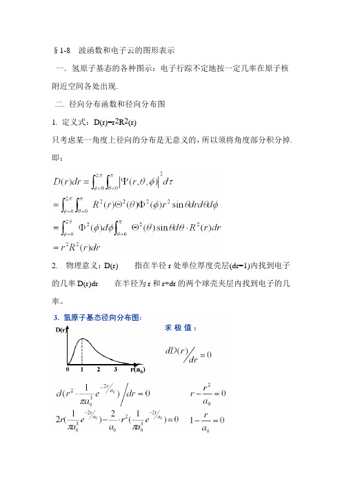 波函数和电子云的图形表示