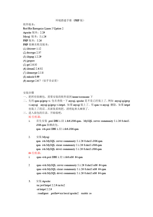 (环境管理)环境搭建手册参考