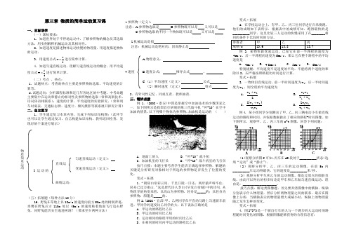 第三章 物质的简单运动复习课