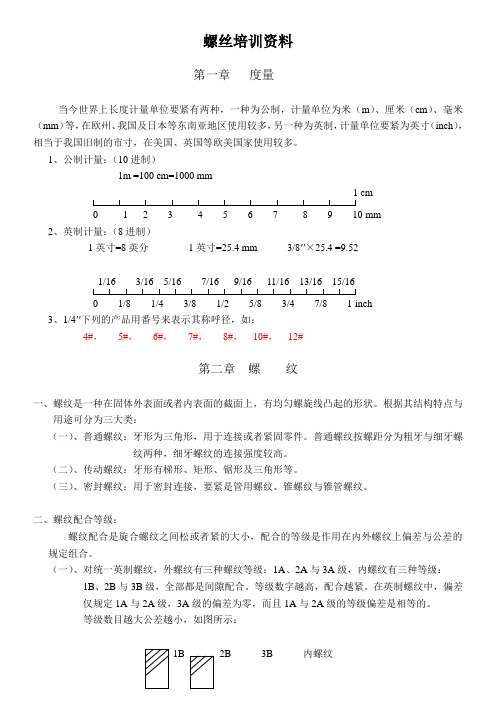 螺丝培训资料