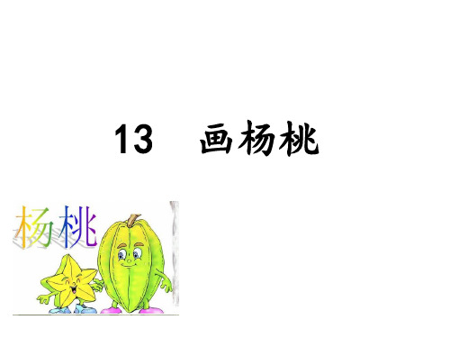 部编语文二年级下册  13 画杨桃