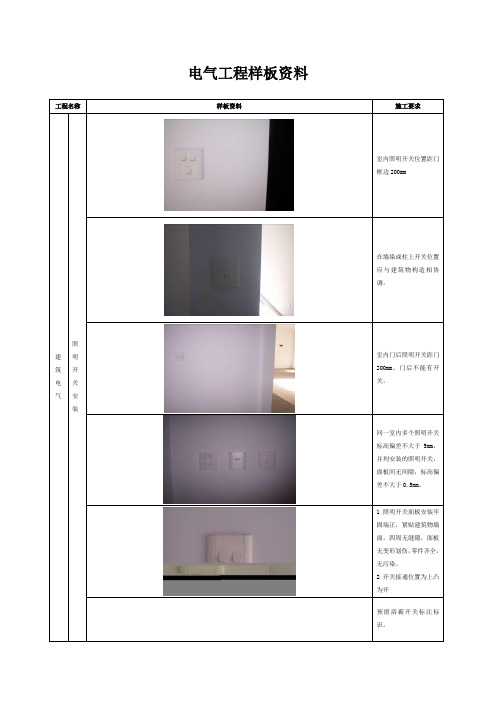 电气工程样板资料