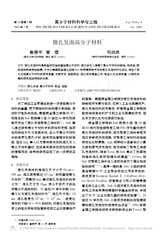 微孔发泡高分子材料X